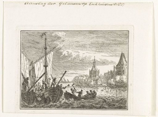Gelders troops attack Enkhuizen, 1537