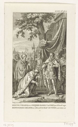 William II of Gelre submits to Emperor Charles V, 1543