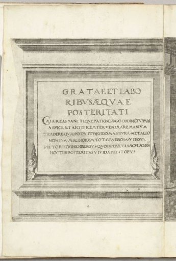 Title print for the print series: Procession of Charles V with the Pope in Bologna after his coronation as Emperor, 1530, plate A