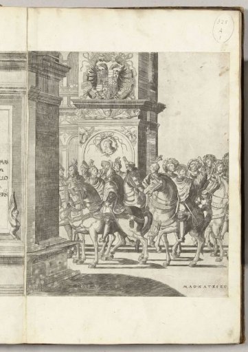Head of the procession at a triumphal arch, plate B
