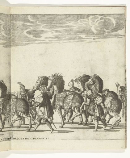 Foot soldiers with horses, plate 9