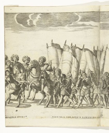 Horsemen and standard-bearers, plate 2