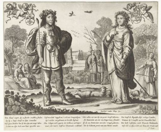 Allegory on the Engagement of Henriette Catharina, Princess of Orange-Nassau, and Enno Lodewijk, Count of East Frisia, 1641