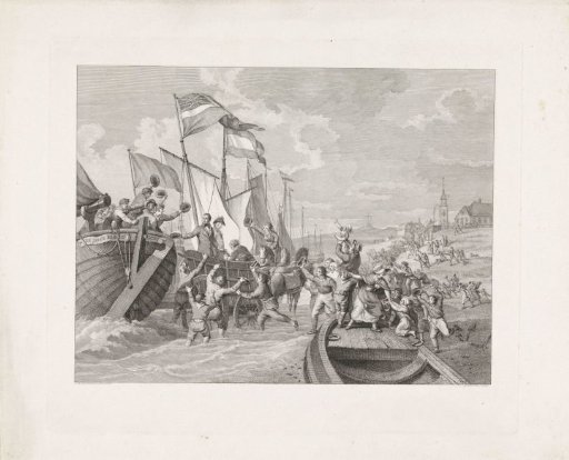 Arrival of King William I at Scheveningen, 1813