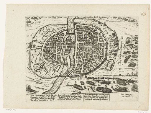 Paris besieged by Henry IV and relieved by Parma, 1590