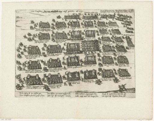 Reinforcements of the German princes on their way to France, 1591