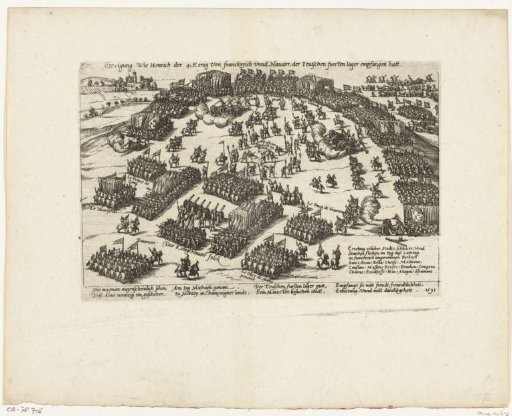 Visit of Henry IV to the German army, 1591