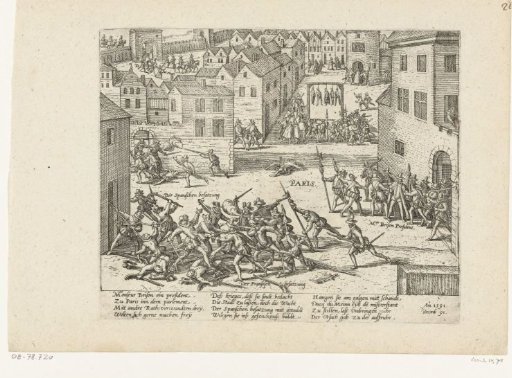 Treason and punishment of Brisson in Paris, 1591