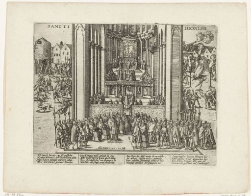 Henry IV goes to church in Saint-Denis, 1593