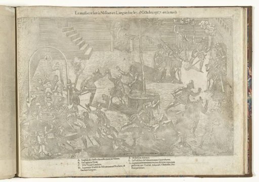 Raid on a monastery in Nîmes by the Huguenots, 1567