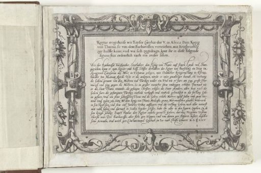 Title Print for the Series The Journey of Charles V to Tunis