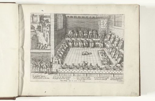 Anne du Bourg defends the Protestants in Parliament, 1559