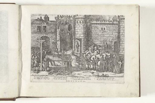 Seven noblemen hanged at the gate of the Château d'Amboise, 1560