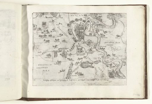 Map of Neuss and surroundings, 1585