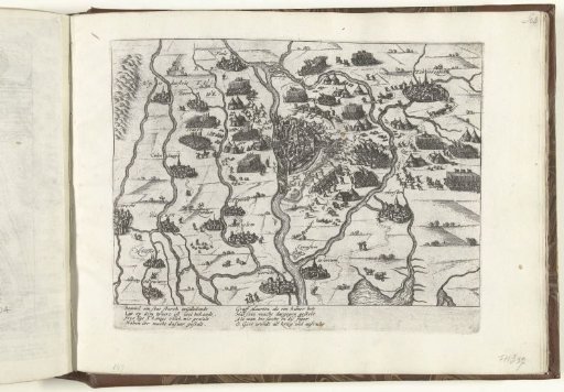 Overview of the siege of Bommel, 1599