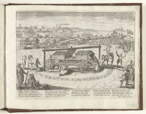Capture of Lochem by Spinola and the baggage wagons in his army, 1606