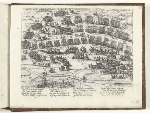 Inspection of Maurice's army in battle formation at Neuss, 1610