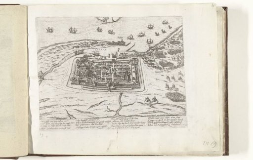 Capture of Calais by Albrecht, 1596