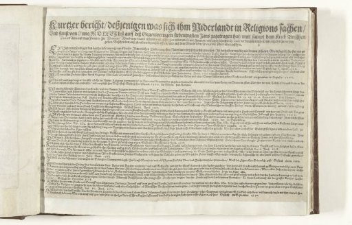 Title page for the series of prints on the events in the Netherlands 1566-1570