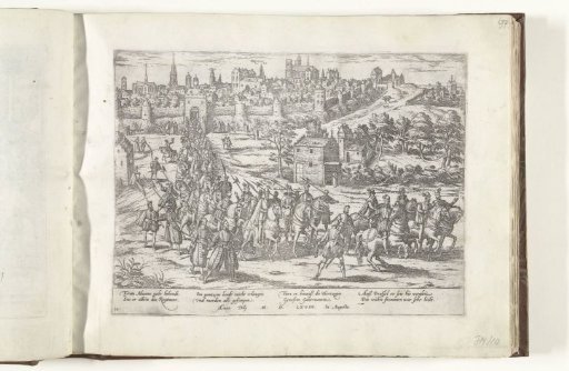 Margaret of Parma escorted by Alba, 1568