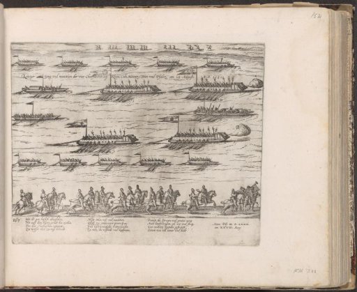 Fleet of the four Electors on the Rhine, 1580