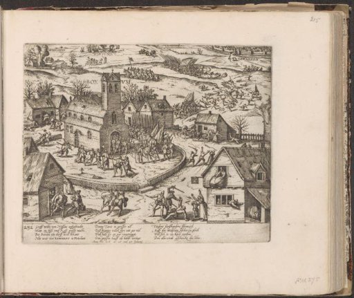 Battle of Boksum in Friesland, 1586