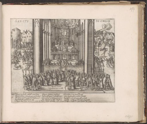 Henry IV attending church in Saint-Denis, 1593