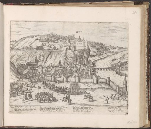 The recapture of Huy by the Bishop of Liège, 1595