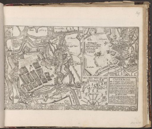 Map of Ostend, 1604