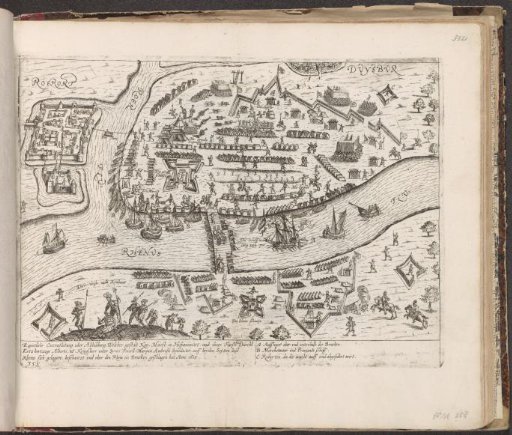 Spinola's army camp before Ruhrort, 1605