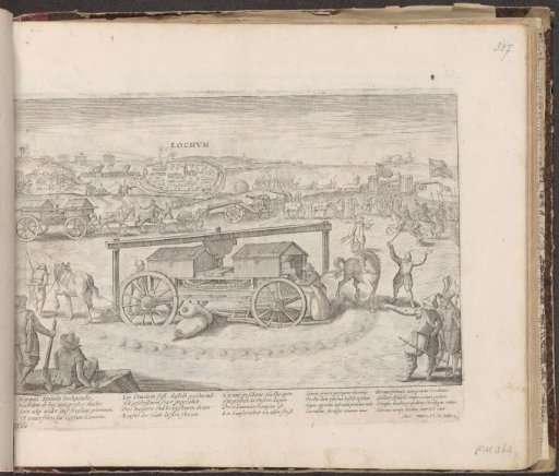Capture of Lochem by Spinola and the supply wagons in his army, 1606