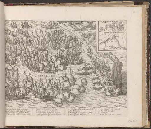 Naval battle at Gibraltar, 1607