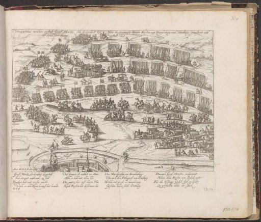 Inspection of Maurice's army in battle formation at Neuss, 1610