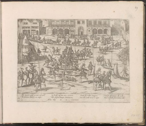 Tournament on the Grote Markt in Brussels, 1569