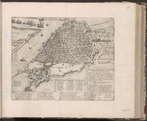 Spanish Fury: plan of the city, 1576
