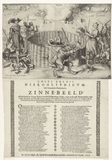 Allegory with Frederick Henry facing Cardinal Ferdinand, 1636