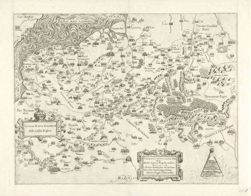 Map of Belgium, 1558