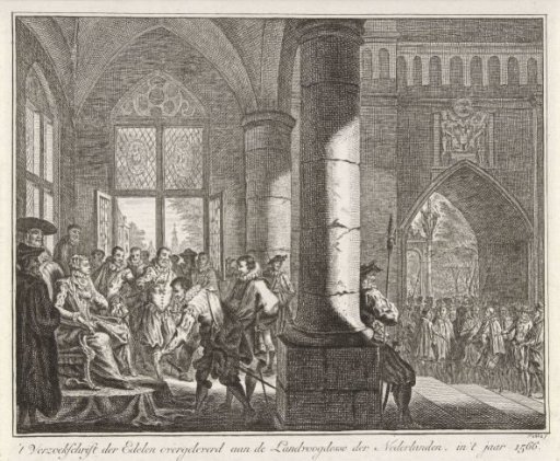 Presentation of the Supplication to the Duchess of Parma, 1566