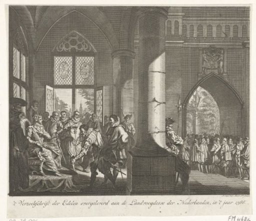 Presentation of the Supplication to the Duchess of Parma, 1566