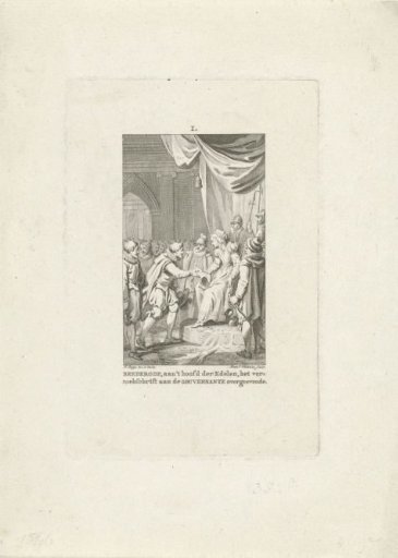 Presentation of the Supplication to the Duchess of Parma, 1566