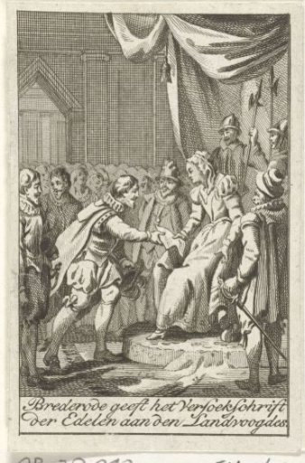 Presentation of the Supplication to the Duchess of Parma, 1566