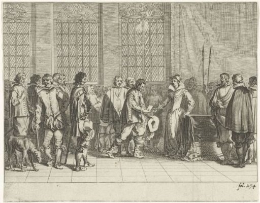 Presentation of the Supplication to the Duchess of Parma, 1566