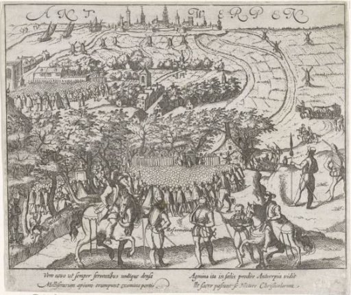 Hedge sermons outside Antwerp, 1566