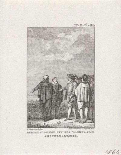 Consultation between six prominent Amsterdamers, 1566