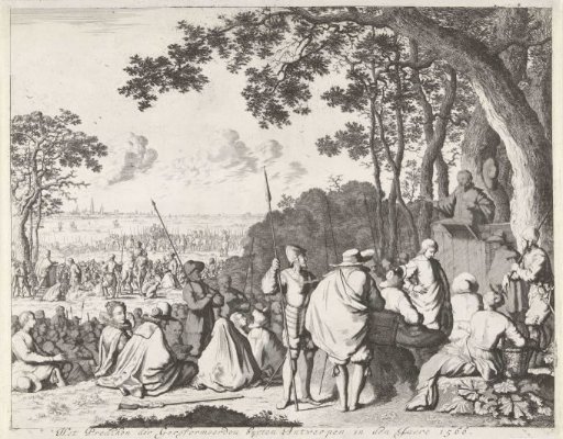 Hedge sermons outside Antwerp, 1566