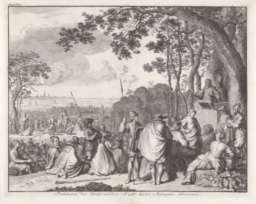 Hedge sermons outside Antwerp, 1566