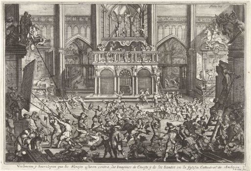 Iconoclasm in the Cathedral of Our Lady in Antwerp, 1566