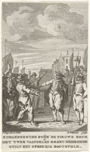 Mayor Joost Buyck calms the boatmen, 1567