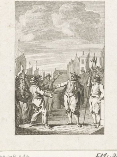 Mayor Joost Buyck calms the boatmen, 1567