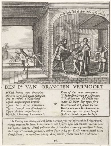Murder of the Prince of Orange, 1584